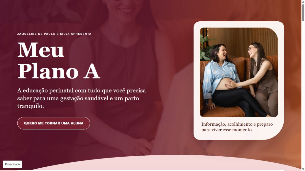 Site EVA de Mulher para Mulheres no computador