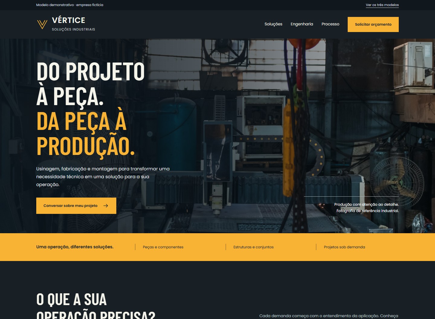 Prévia do modelo de indústria Vértice